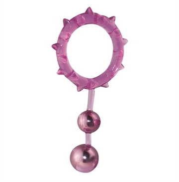 Aphrodisia 2 Ball Banger Cockring lilla penisring